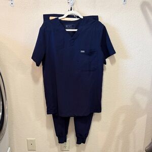 Figs Technical Collection Scrubs-Navy Blue